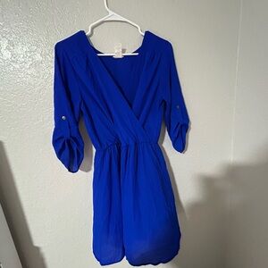 Elegant Blue Women's Dress